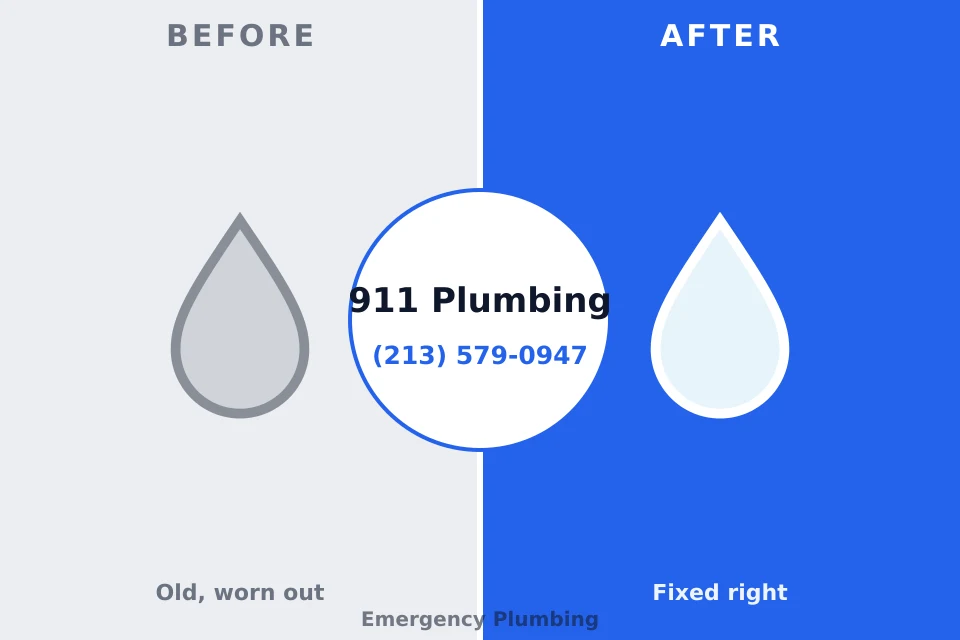 Before and after: plumbing repair Georgetown, CO